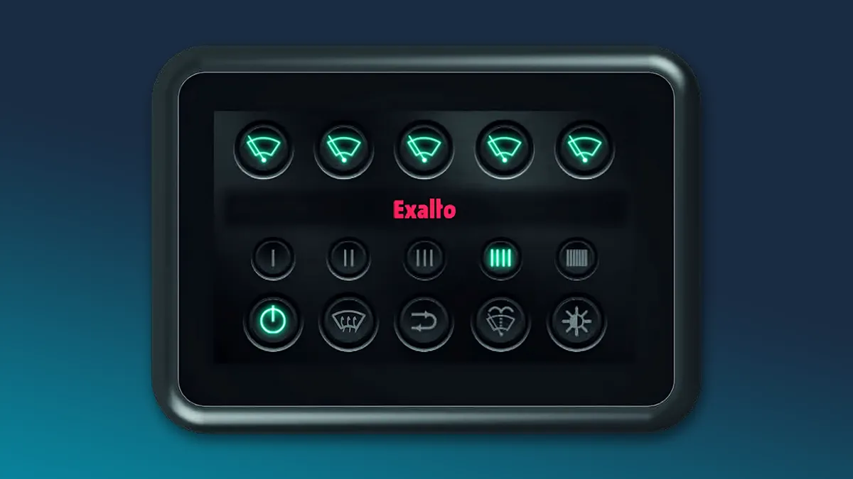 Exalto Wipers - led control panel